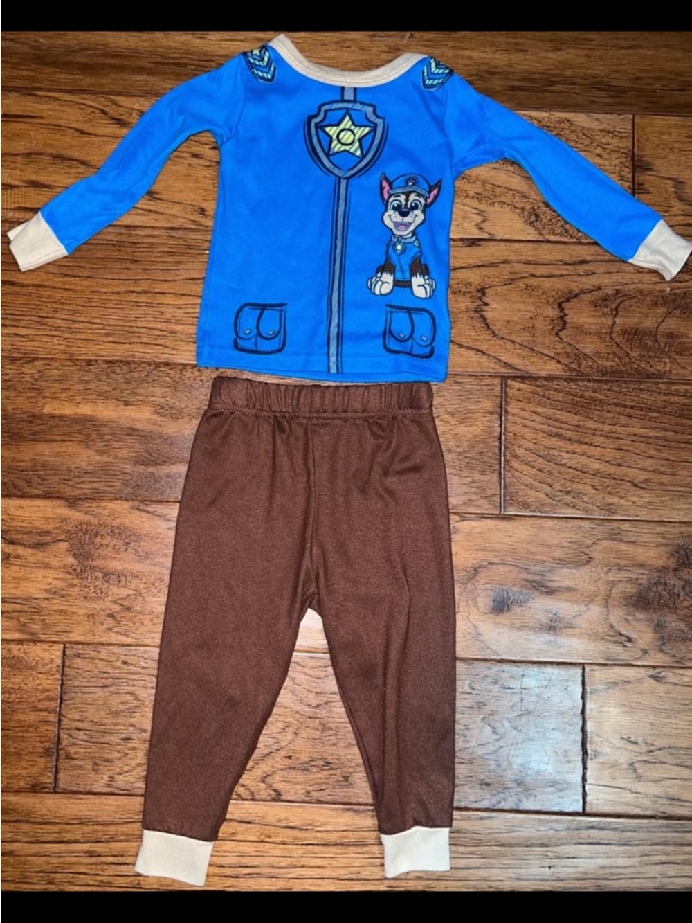 Paw Patrol Blue & Brown Toddler Pajama Set